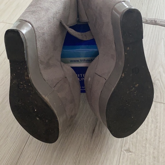 platform shoes in grey fake suede - Picture 4 of 4